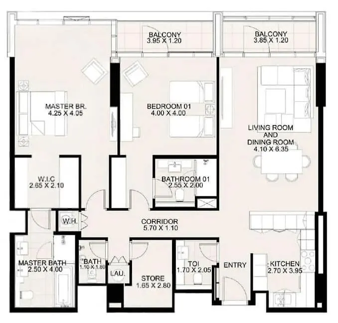 Waterfront Living With A Spacious Layout Dubai